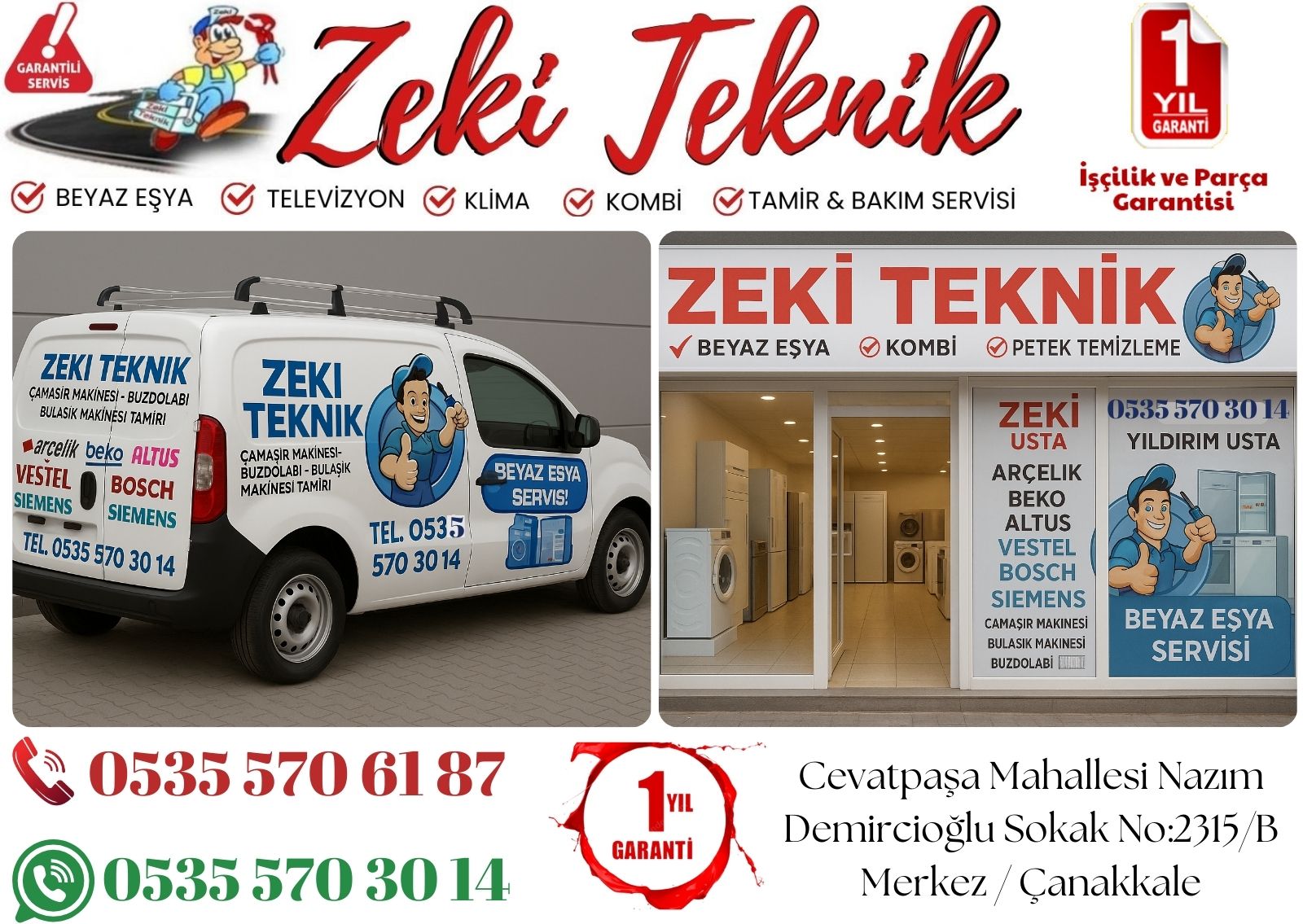 Çanakkale Kepez Beyaz Eşya Tamircisi